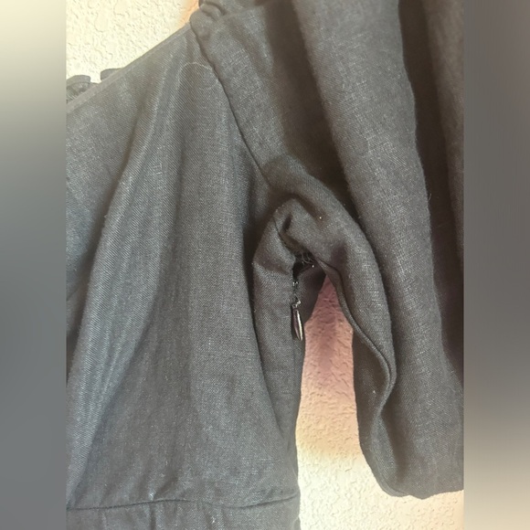 NWT Boden Black 100% Linen Short Sleeve Halter Neck Cutout Column Midi Dress 6 - Picture 12 of 12